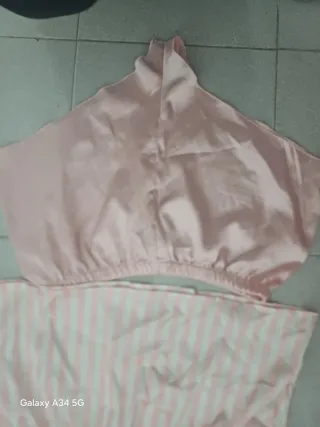 Completo donna M/L rosa e bianco