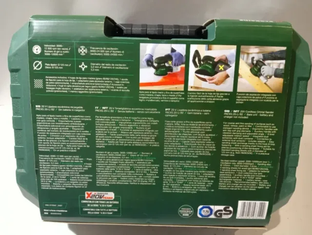 Lijadora Orbital PARKSIDE Batería de la serie 20V Xvteam