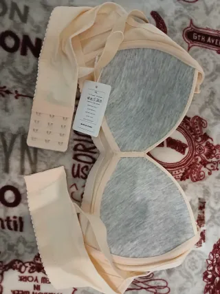 Reggiseno beige taglia XL regolabile