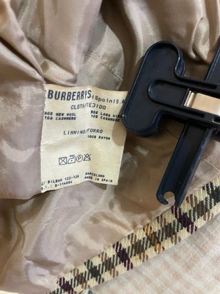 Americana Burberry Cuadros Beige Marrón