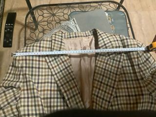 Americana Burberry Cuadros Beige Marrón