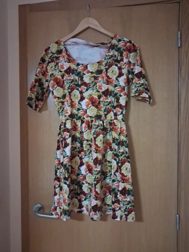 Vestido estampado floral talla S