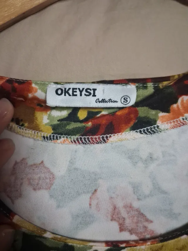 Vestido estampado floral talla S