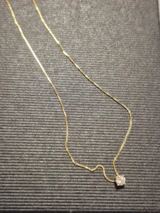 Punto luce argento 925 dorato cm44