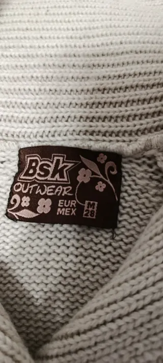 Chaqueta de punto beige