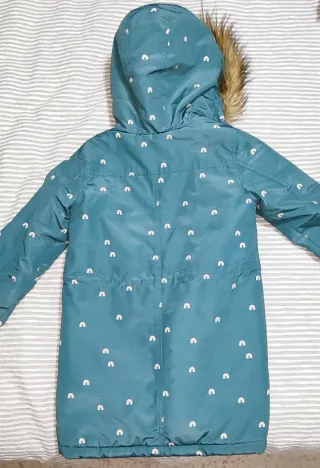 Chaquetón infantil estampado arcoíris talla 7-8