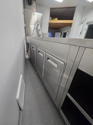 Mostrador expositor acero inoxidable