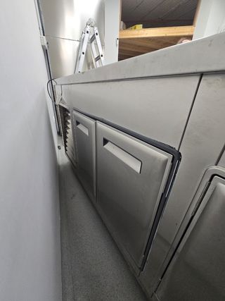 Mostrador expositor acero inoxidable