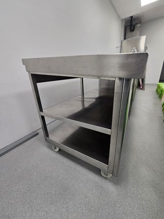 Mostrador expositor acero inoxidable