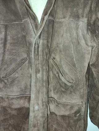 Chaquetón Vintage Estilo Americano Marrón