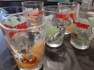 Set 6 Bicchieri Tom & Jerry Vetro