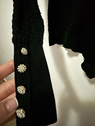 Suéter Zara Negro Texturizado