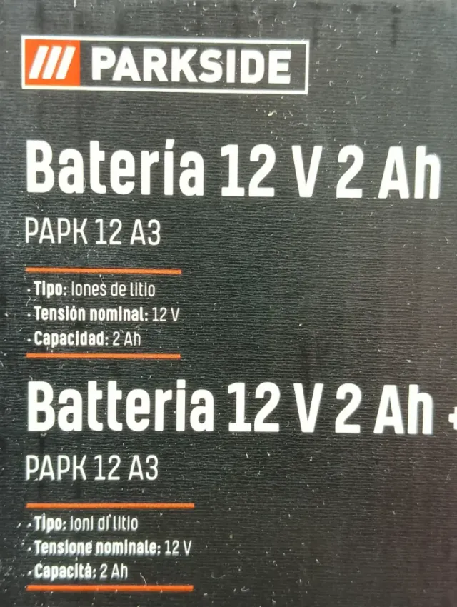 2 Batterie Parkside 12V 2Ah