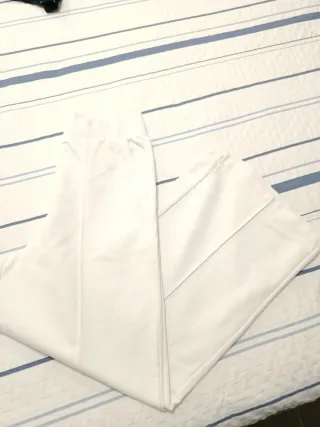 2 Pantalones Algodón Blanco + Regalo