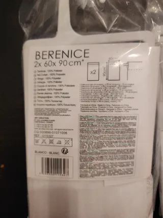 2 pacchetti di tende nuove (totale 4 pz)