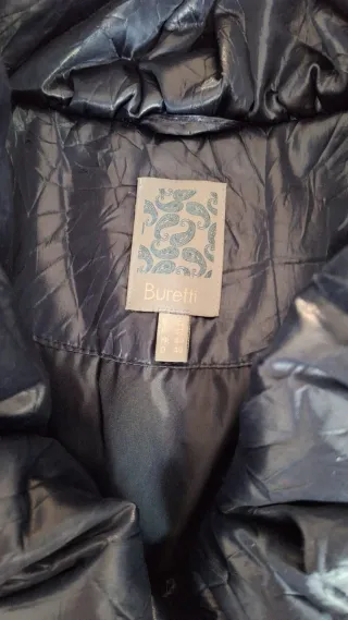 Parka azul acolchada