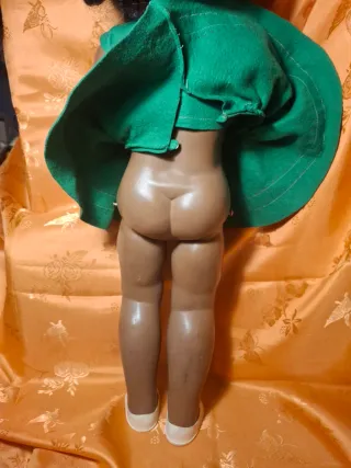 Bambola mora anni 50 h.67cm