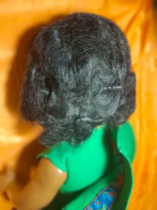 Bambola mora anni 50 h.67cm