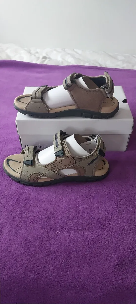 Sandalias Geox Marrones y Grises