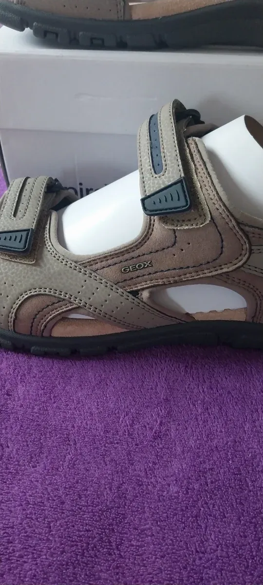 Sandalias Geox Marrones y Grises