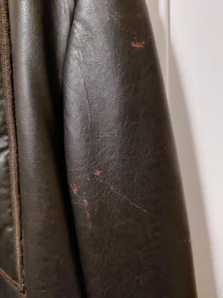 Chaqueta polipiel marrón