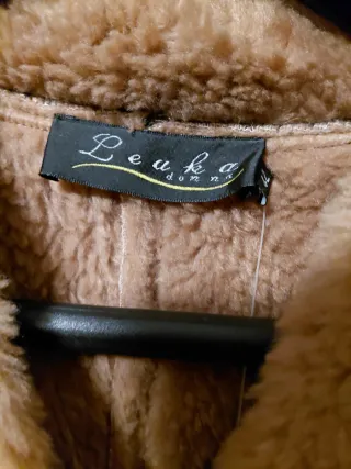 Chaqueta polipiel marrón