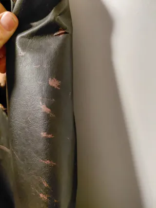 Chaqueta polipiel marrón