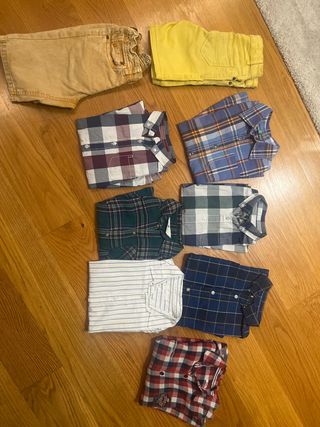 Conjunto di abbigliamento taglia 5-6: Camicie e pantaloni