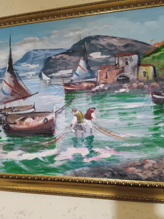 Quadro grande sala paesaggio marino