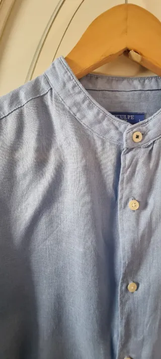 Camicia uomo blu