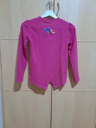 Camiseta mariposas niña rosa