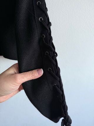 Jersey crop top Primark negro