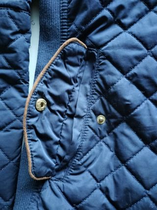 Casaco acolchoado azul