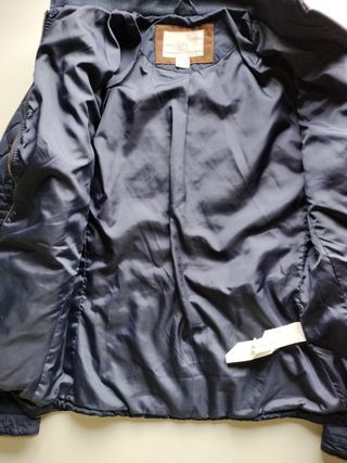 Casaco acolchoado azul