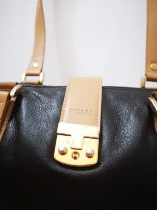 Borsa Picard Pelle Nera e Beige