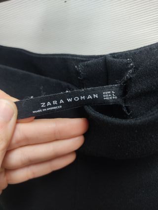 Pantalón campana Zara negro Talla L