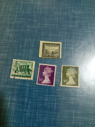 Lote de 4 sellos de coleccion