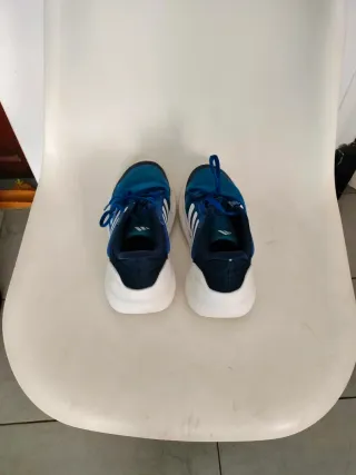 Zapatillas Adidas niño azul y blanco