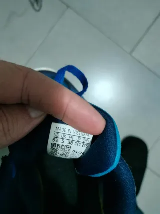 Zapatillas Adidas niño azul y blanco