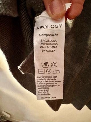 Jersey APOLOGY Knit en color gris medio - perlas