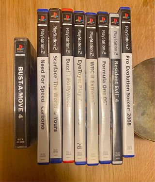 Pack PS2: 8 Juegos + Mandos Buzz + Mando TV