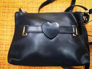 Borsa Fendissime Pelle Nera Cuore