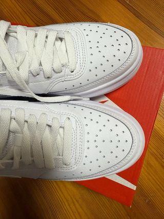 Zapatillas Nike Court Vision Alta Mujer Blancas