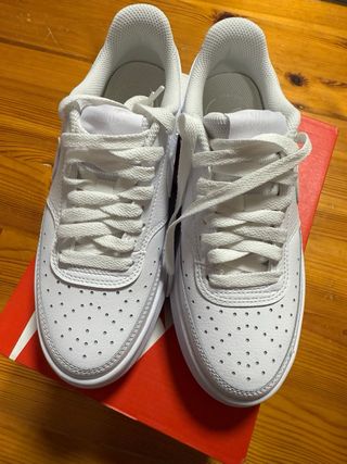 Zapatillas Nike Court Vision Alta Mujer Blancas