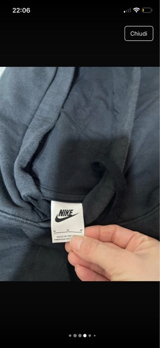 Felpa Nike Gusc Nera