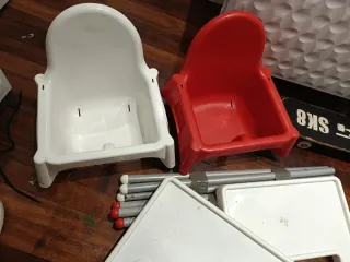 Trona Ikea Blanca y Roja