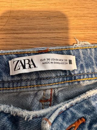 Jeans donna Zara strappati blu