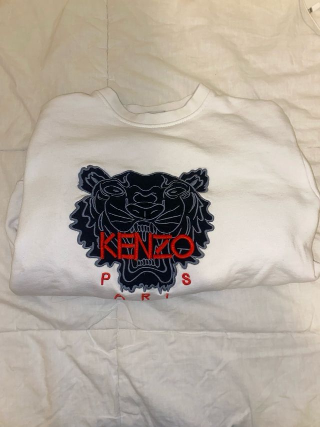 Sudadera Kenzo Tiger Paris Blanca