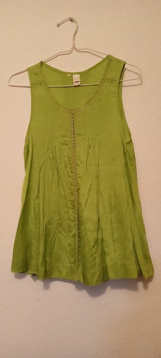 Blusa verde sin etiqueta Talla S