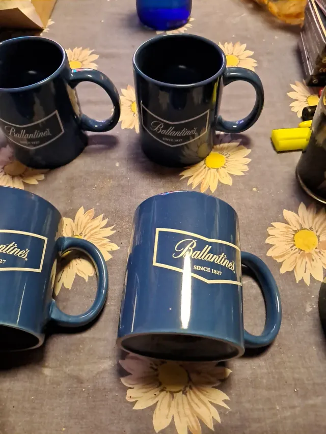 10 Tazze Ballantine's Blu in Ceramica